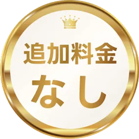 追加料金なし